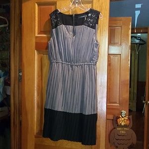 Grey and black dress